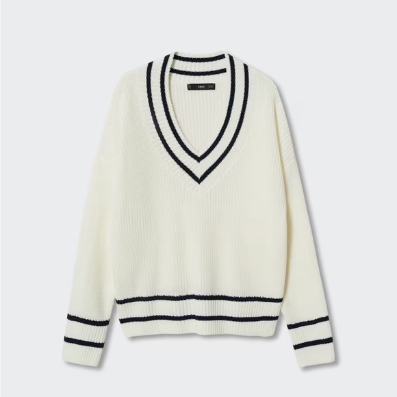Mango Sweaters - Mango V-Neckline Oversize Sweater